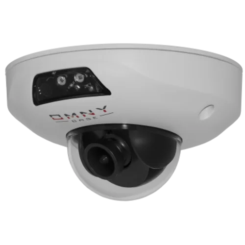 IP камера OMNY BASE miniDome4A-WDS миникупольная 4Мп (2592x1520) 20к/с, 1.7мм, F2.0, 802.3af A/B, 12±1В DC, ИК до 15м, встр. микр, WDR 120dB, MicroSD